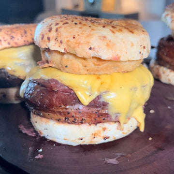 BBQ Bacon Bagel Burger