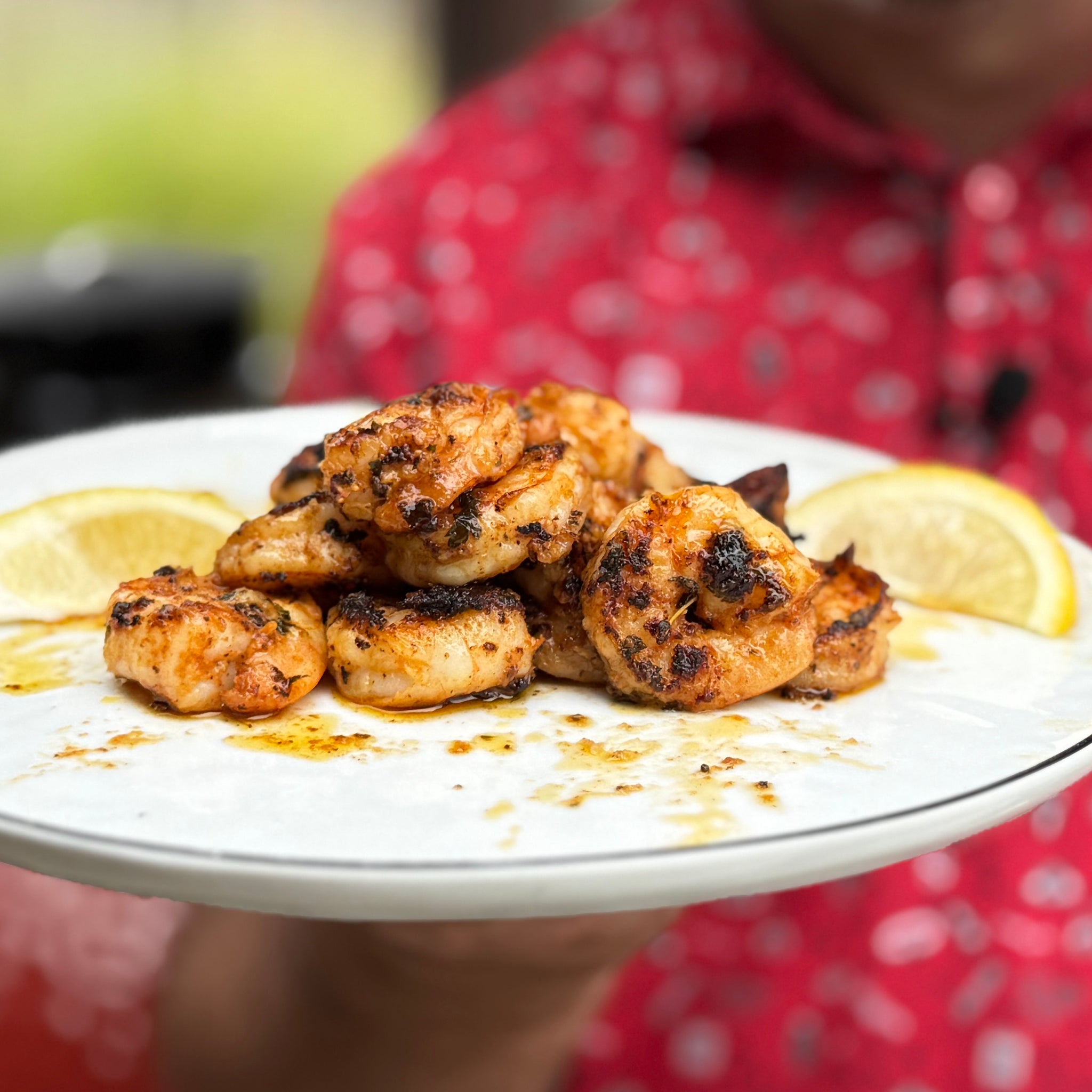 Cowboy Butter Shrimp on the Kamado Joe Karbon Steel Griddle (Tacos)