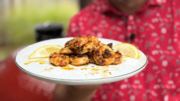 Cowboy Butter Shrimp on the Kamado Joe Karbon Steel Griddle (Tacos)
