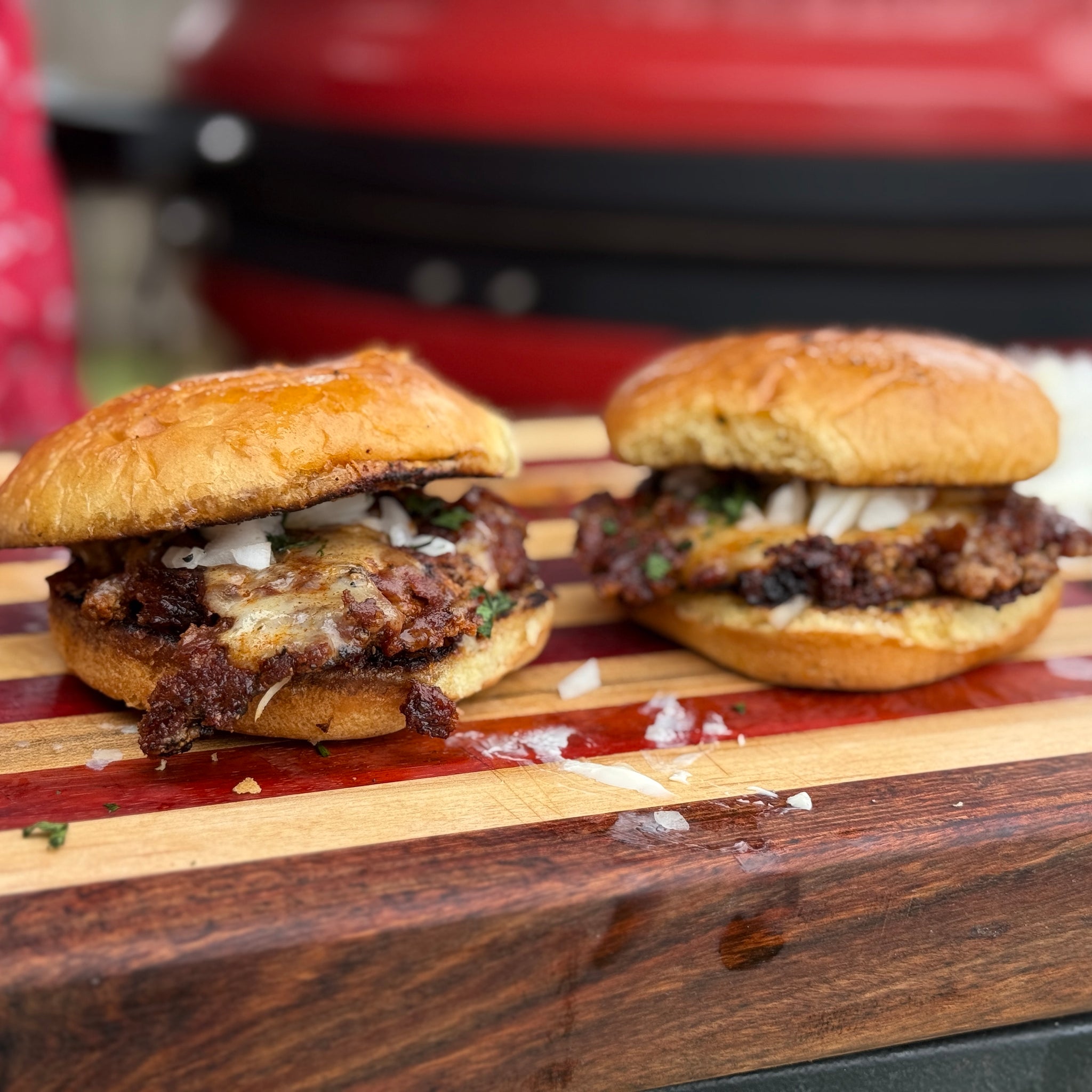🔥 Birria Bomb Burger on the Solo Stove Griddle