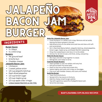 🔥 Jalapeño Bacon Jam Burger