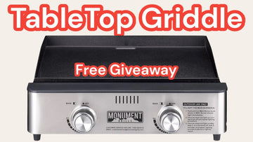 Monument Grills Tabletop Griddle Unboxing and First Cook - 3 Winners!