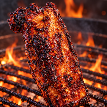 Pork Belly Lollipops on the Kamado Joe — food photo