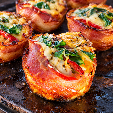 Smoked Bacon & Egg Cups — food photo