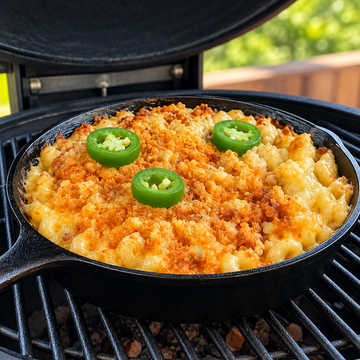 Kamado Joe Jalapeño Popper Mac N Cheese—Best Side Dish Ever? — food photo