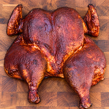 How to Smoke a BBQ Glazed Chicken on the "Lone Star Grillz 20x42" — food photo