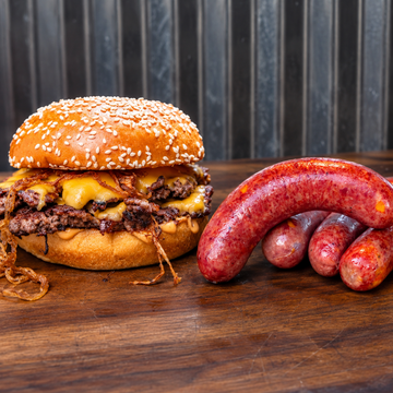 I Turned An Onion Burger into a Sausage — food photo
