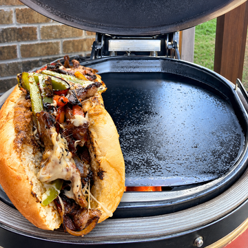 Philly Cheesesteaks on the Konnected Joe using the Karbon Steel Griddle — food photo