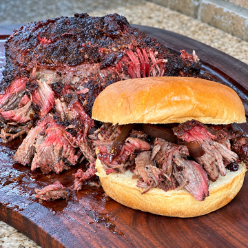 This ingredient will make your smoked & braised Kamado Joe Chuck Roast sandwich hit the next level — food photo