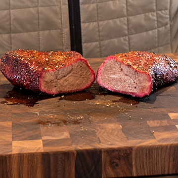 Tri Tip Like A Brisket on the Kamado Joe Junior - West Coast Style Brisket — food photo
