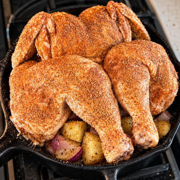 Spatchcock Chicken on the Solo Stove Grill — food photo
