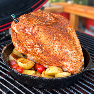 Watch This Before Smoking Your Turkey - Kamado Joe Smoked Turkey Breast on Kettle Joe — food photo
