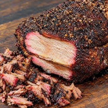 Chopped Beef Brisket - Kamado Joe Jr - Tender Brisket Flat Techniques — food photo