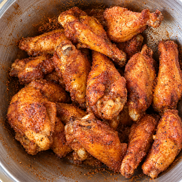 My new favorite smoked chicken wing recipe on a Kamado Joe  - Best Wings Yet? — food photo