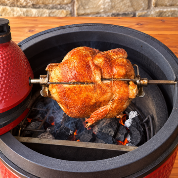 Kamado Joe Joetisserie Chicken - Does this Rotisserie make great Chicken? — food photo