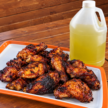 Kamado Joe Jr Smoked Chicken Wings - Does Pickle Brining Make a Difference? — food photo