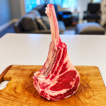 Can This Tomahawk Ribeye Steak Feed My Family? — food photo