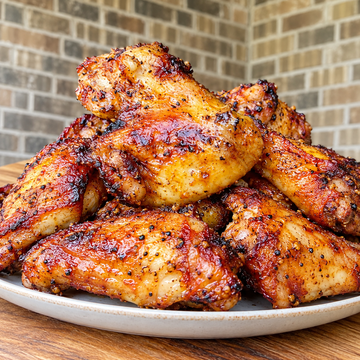 How to make Barbecue Chicken Wings without loosing Flavor | Smoked BBQ Wings on Kamado Joe — food photo